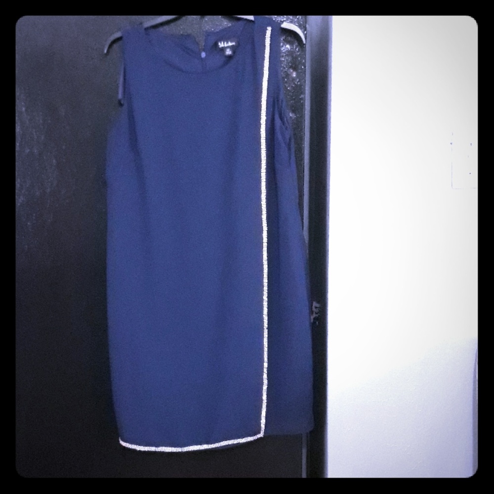 S.L Fashions Blue Dress
